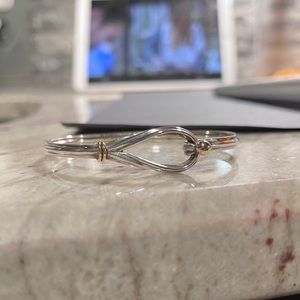 Tiffany & Co Two-Tone Hook & Eye Bangle